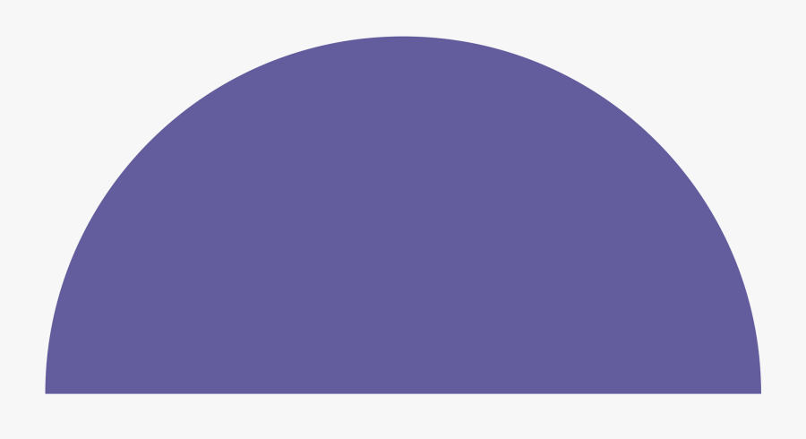 Transparent Circle Shape Png - Purple Half Circle Png , Free