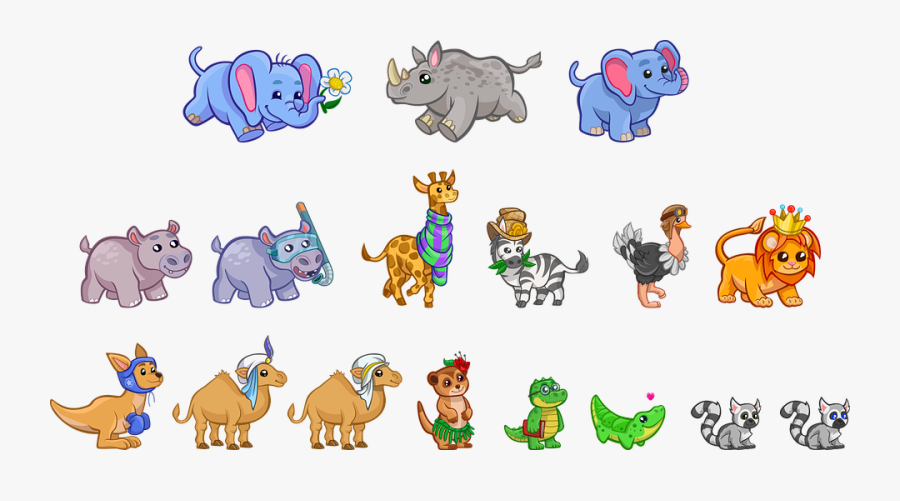 Printable Sticker Cute Animal, Transparent Clipart