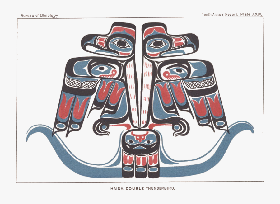 Knife Clipart Native American - American Indian Totem Pole Thunderbird Graphic, Transparent Clipart