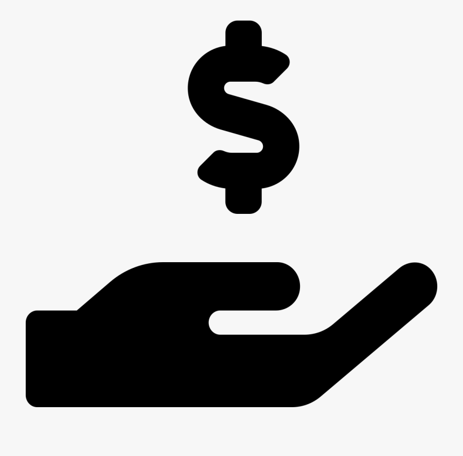 Hand Holding Usd Icon, Transparent Clipart