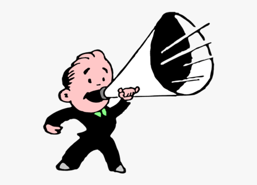 Hrsa"s Omnibus Guidance Is Here - Man With Megaphone Clipart, Transparent Clipart