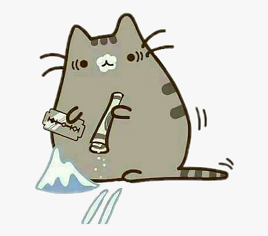 #pusheen #kawaii #cocaine #pusheencocaine - Pusheen Cocaine, Transparent Clipart