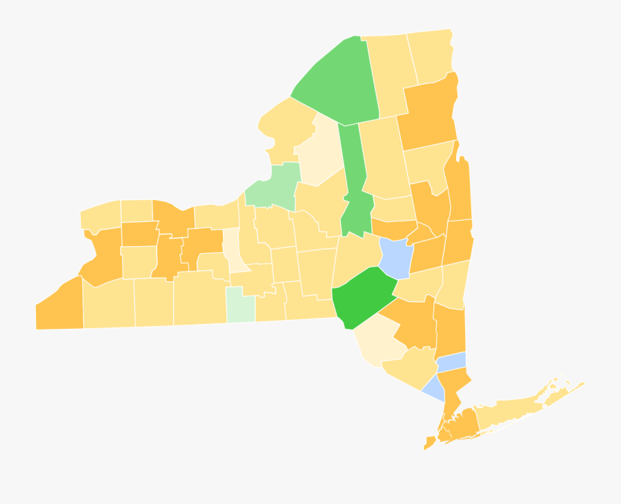 New York State Map, Transparent Clipart