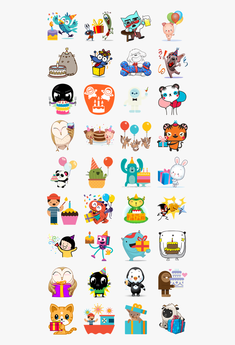 Facebook Happy Stickers, Transparent Clipart