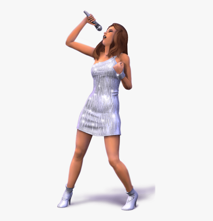 The Sims Singing Girl - Sims 3 Sims Png, Transparent Clipart