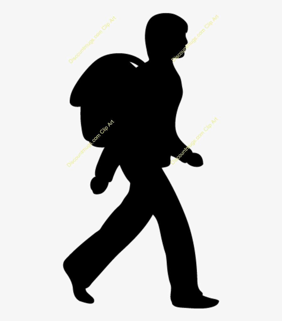 Silhouette Singing Clip Art - Student Going To School, Transparent Clipart