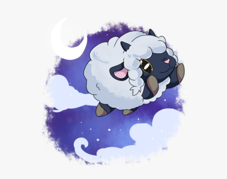 Cartoon Illustration - Sleeping Wooloo, Transparent Clipart