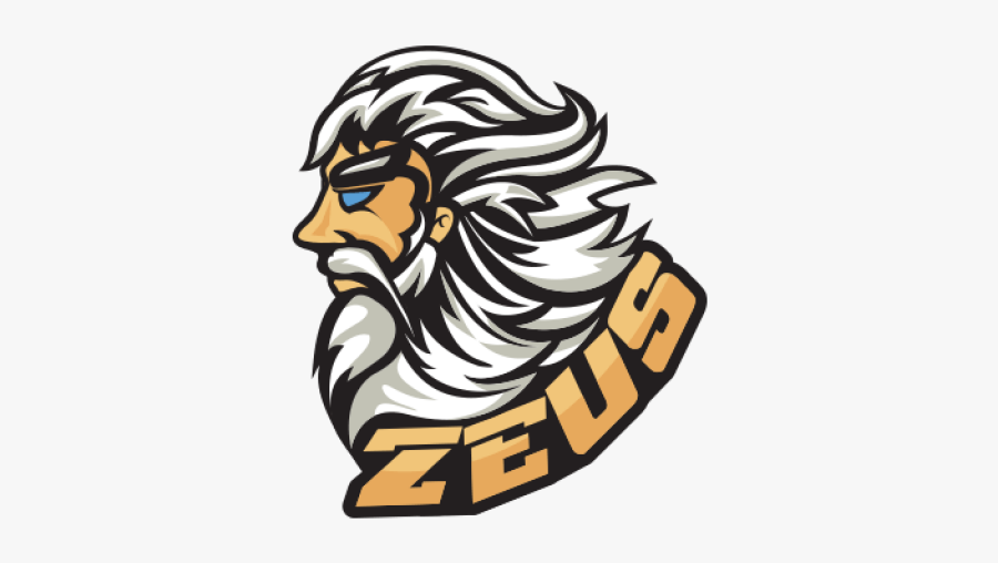 Zeus Mascot Logo Png, Transparent Clipart