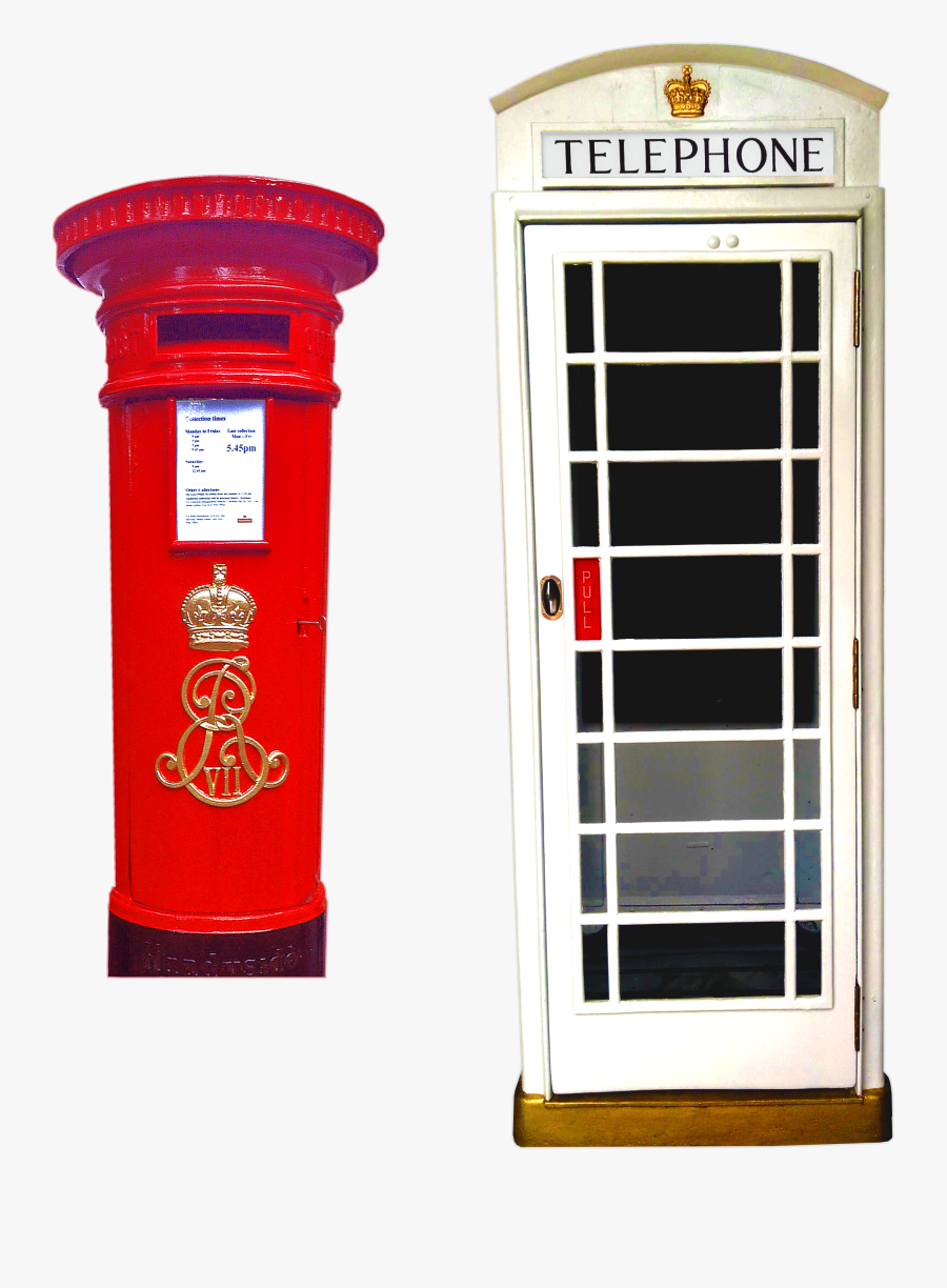 Telephone Booth Clipart Red Post Box , Png Download - London Phone Booth Fridge, Transparent Clipart