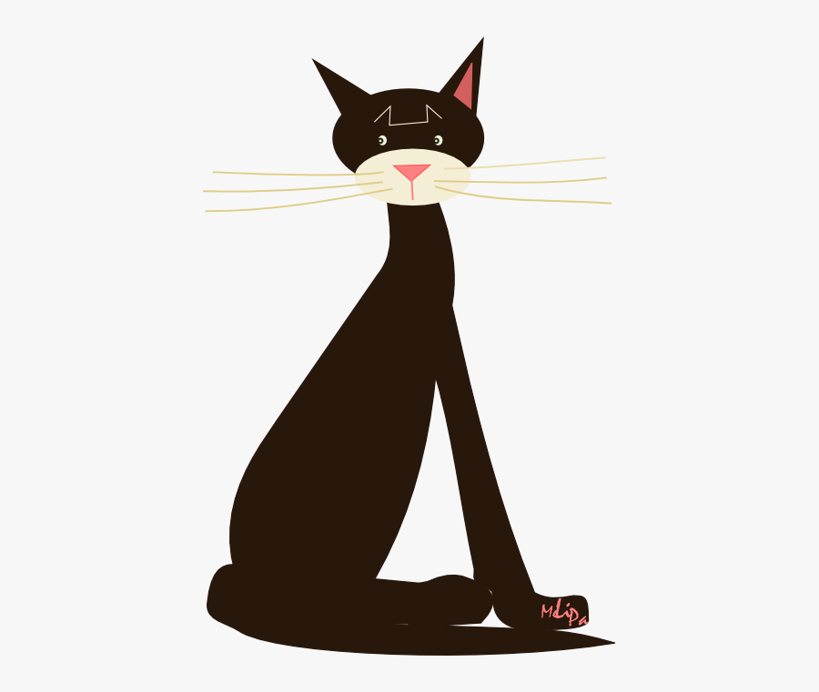 Free Scrap Png Illustration - Domestic Short-haired Cat, Transparent Clipart