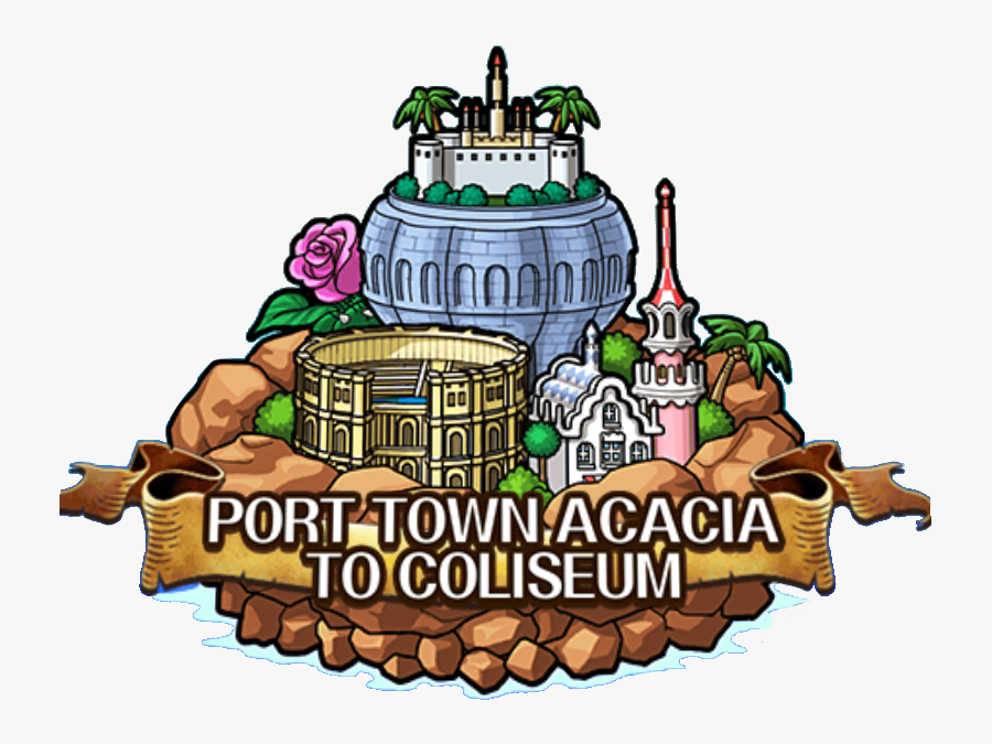 Port Town Acacia To Coliseum - Illustration, Transparent Clipart
