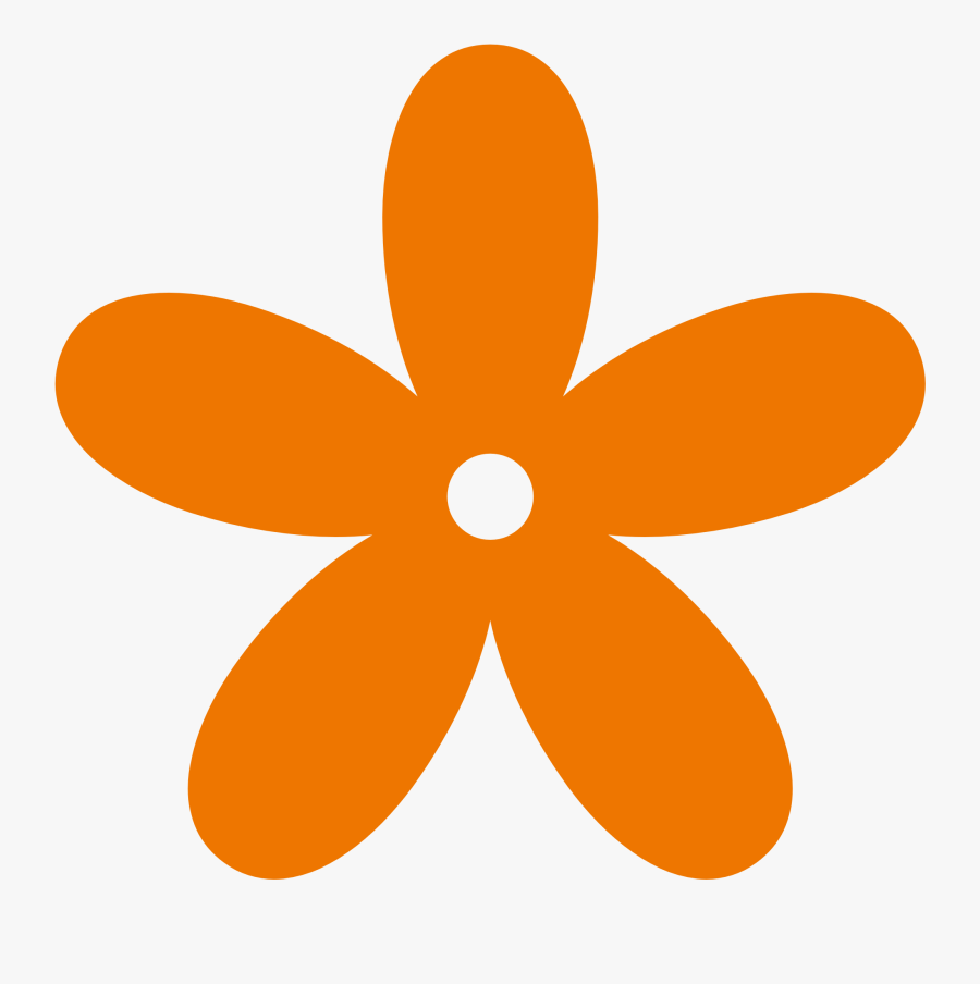 Color Clipart Orange Color - Flower Clip Art Png, Transparent Clipart
