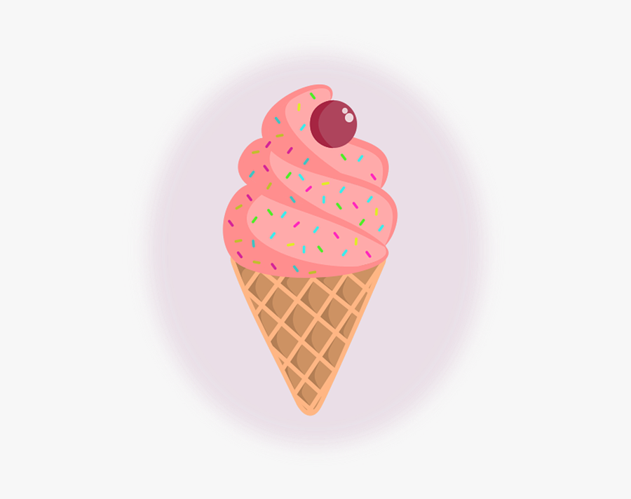 Ice Cream, Strawberry, Ice Cream Shop, Candy, Colors - Gambar Es Krim Kartun, Transparent Clipart