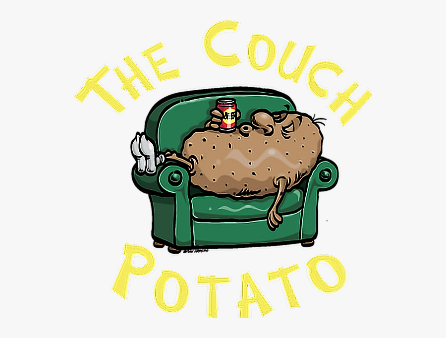 #couch #potato #couchpotato #lazy #lazyday #me #mood - Couch Potato Logo, Transparent Clipart