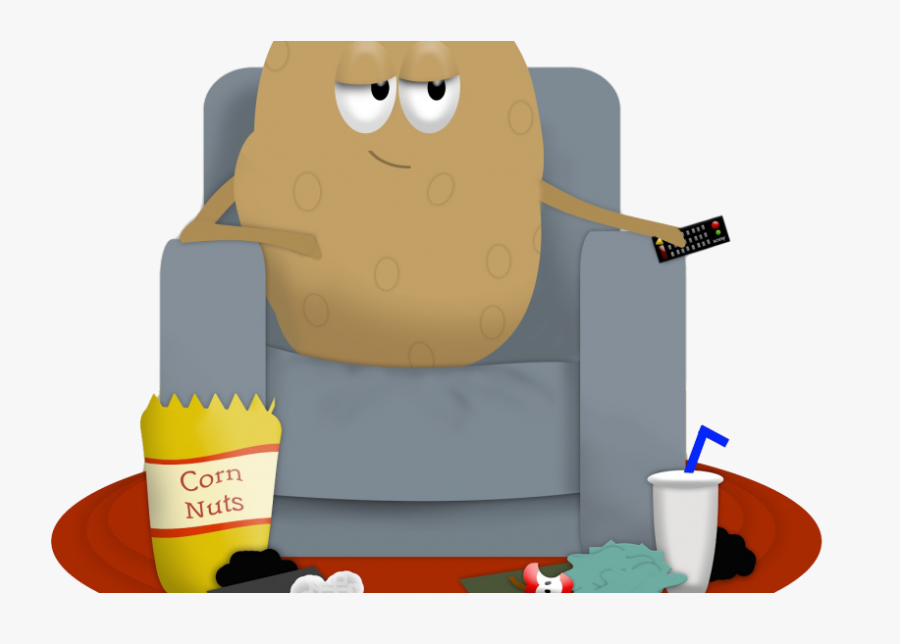 Transparent Cartoon Couch Png - Couch Potato Png, Transparent Clipart