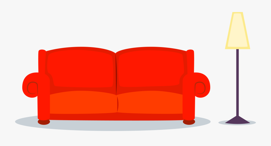 Transparent Couch Chair Cartoon - Cartoon Couch Png, Transparent Clipart