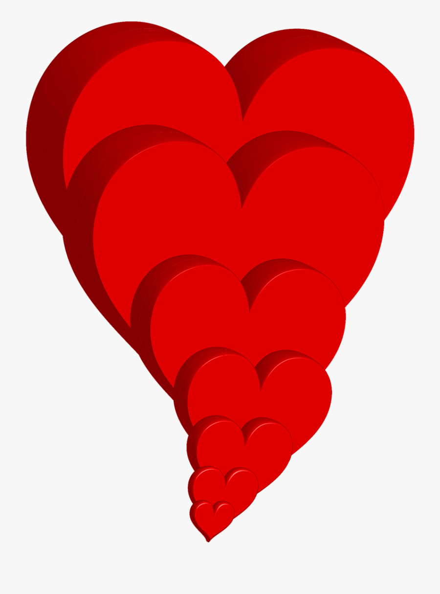 Corazones En 3d Clipart , Png Download - Heart, Transparent Clipart