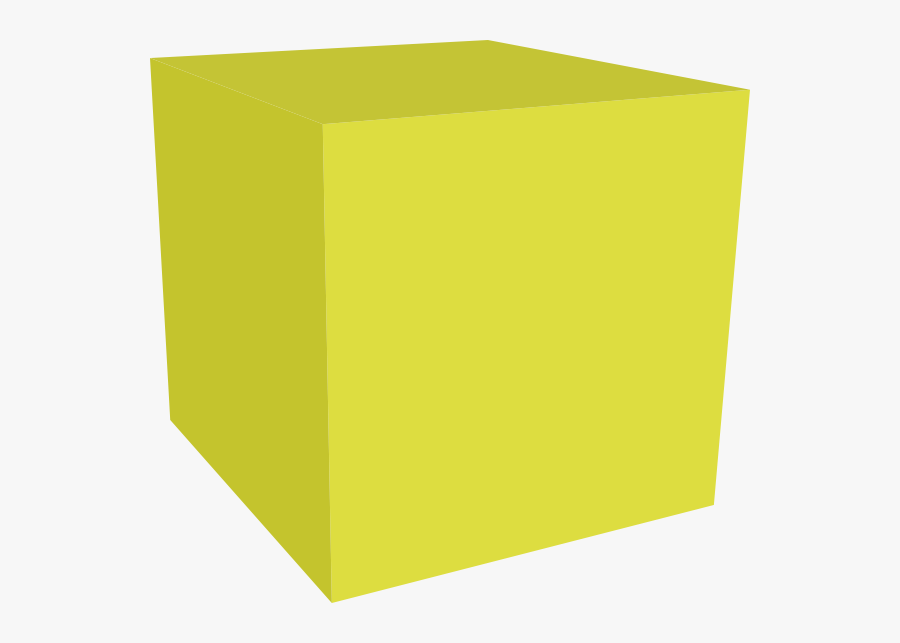 Cube 3d Clipart - Yellow Cube Clipart, Transparent Clipart