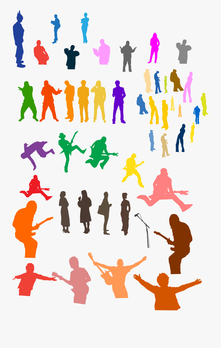 Silhouettes By @shokunin, Silhouettes Collection, On - ظلال اشخاص, Transparent Clipart