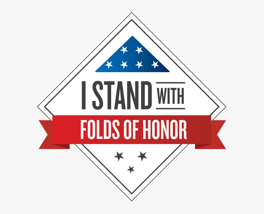 Folds Of Honor Military Clipart - Stand With Folds Of Honor, Transparent Clipart