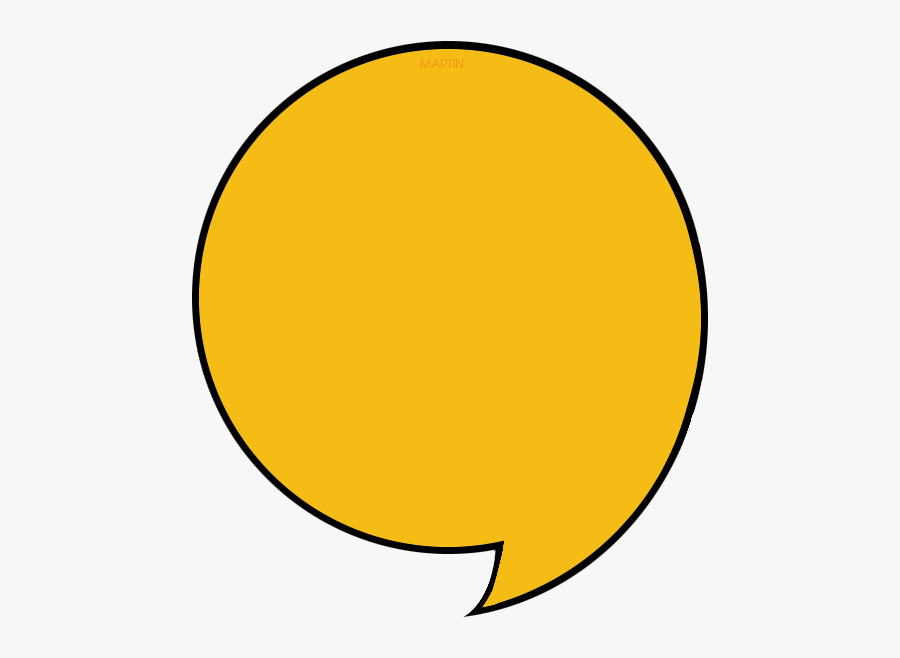 Yellow Comma - Circle, Transparent Clipart