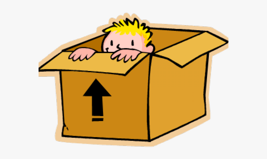 Hiding Clipart Discovered - Out Of The Box Thinking Clip Art, Transparent Clipart