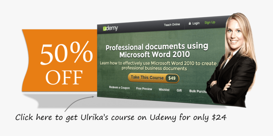 50 Percent Off Udemy Word Course - Online Advertising, Transparent Clipart