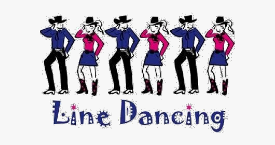 Country Dancing Cliparts - Line Dance, Transparent Clipart
