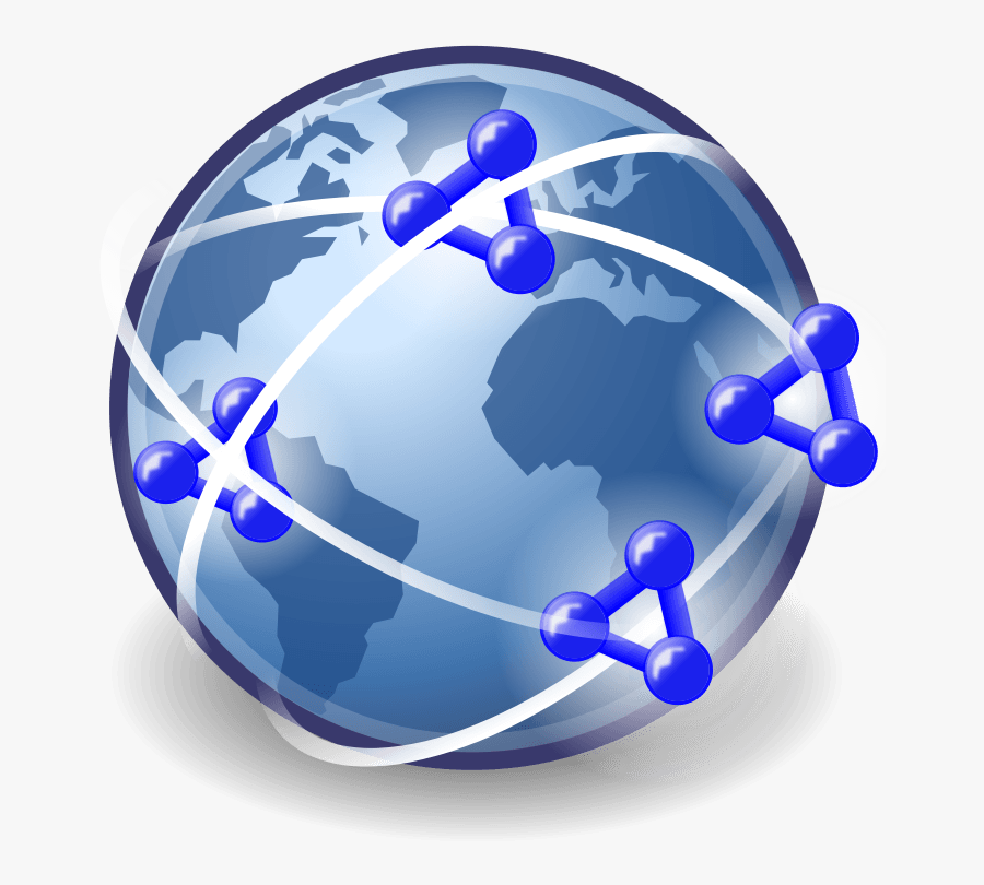 Blue World Map - Free World Wide Web Icon, Transparent Clipart