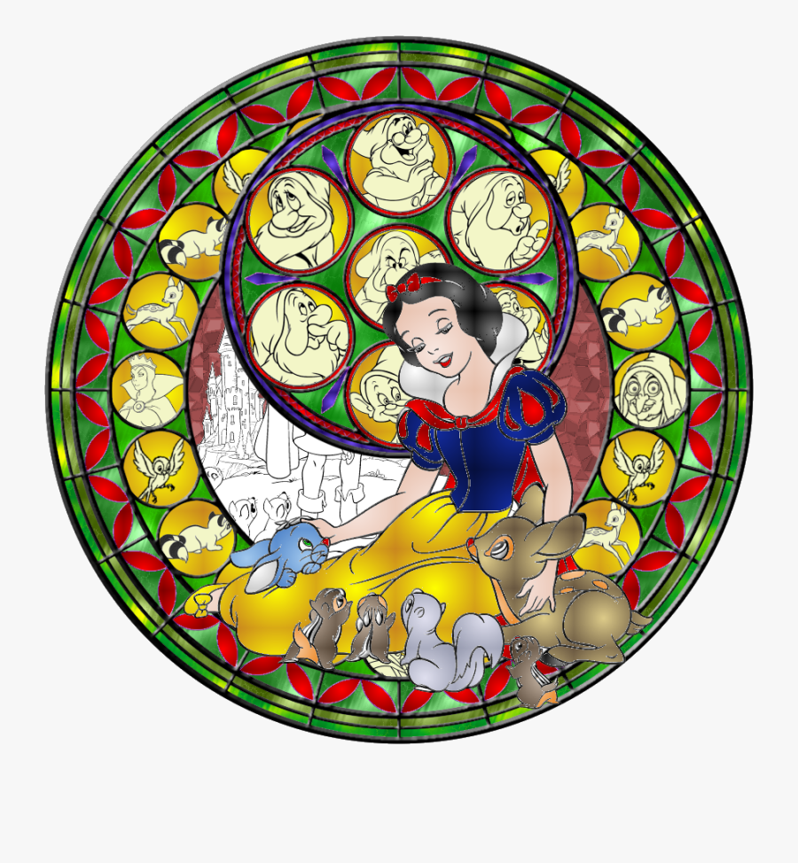 Transparent Stained Glass Cross Clipart - Disney Princess Snow White Fanart, Transparent Clipart