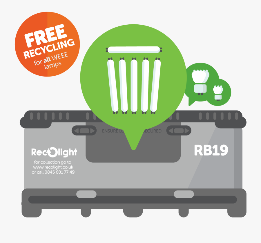 Recolight Rb19 Lamp Container - Rb19 Container, Transparent Clipart