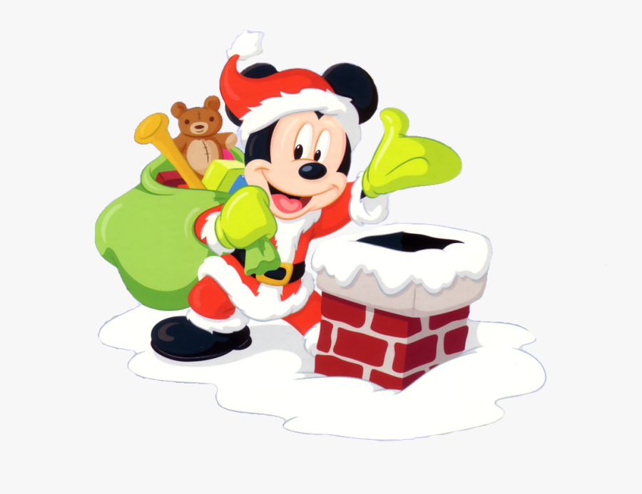 Noel Animaux De Noël - Cartoon Christmas Mickey Mouse, Transparent Clipart