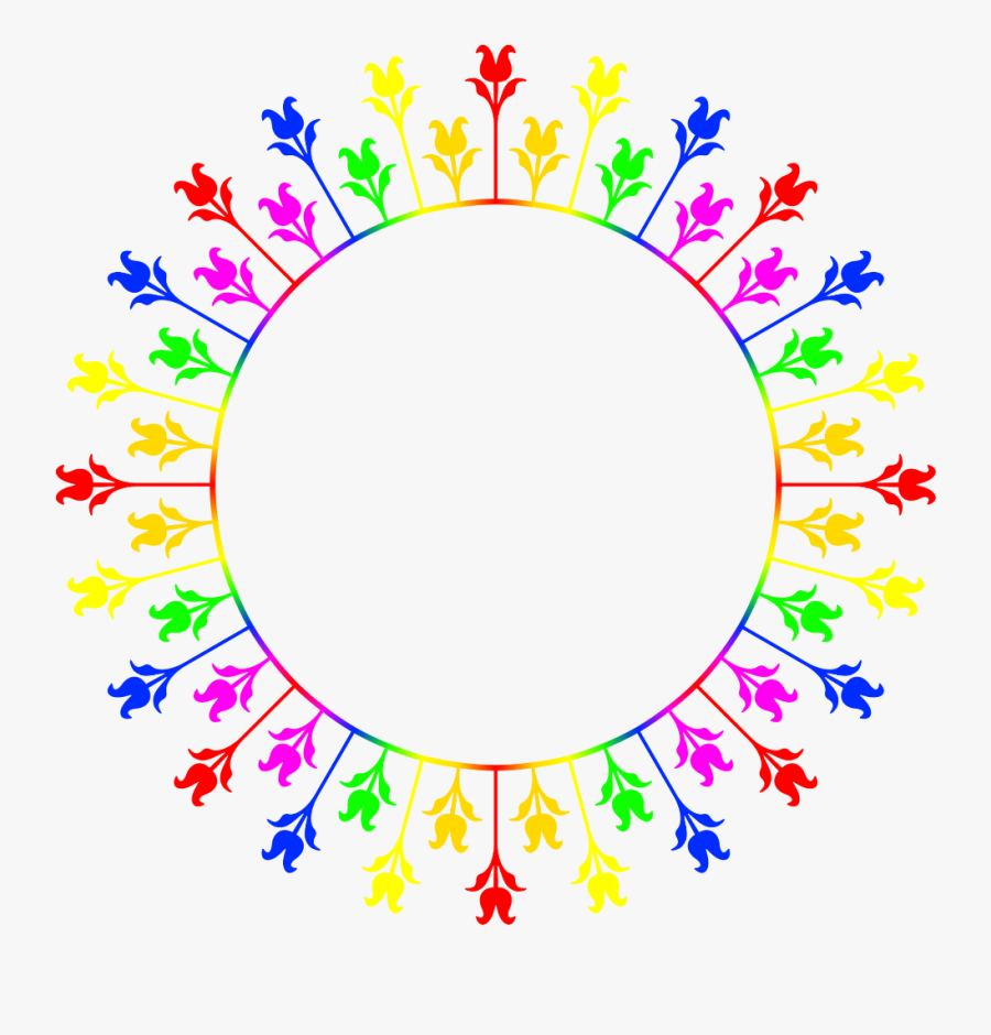 #mq #rainbow #rainbows #frame #frames #border #borders - Portable Network Graphics, Transparent Clipart