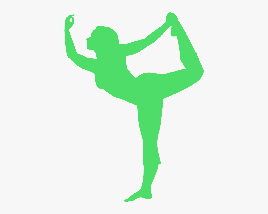 Pink Yoga Silhouette, Transparent Clipart