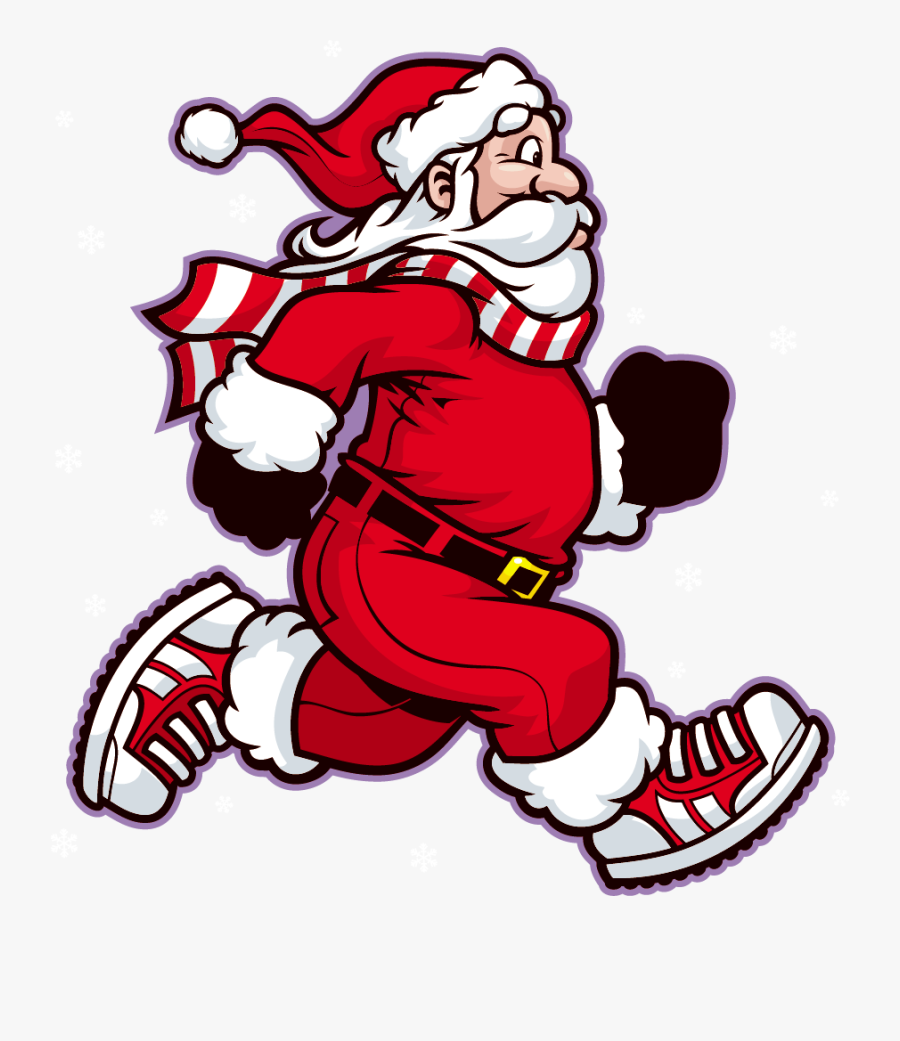 Christus Mother Frances Hospital - Running Santa, Transparent Clipart