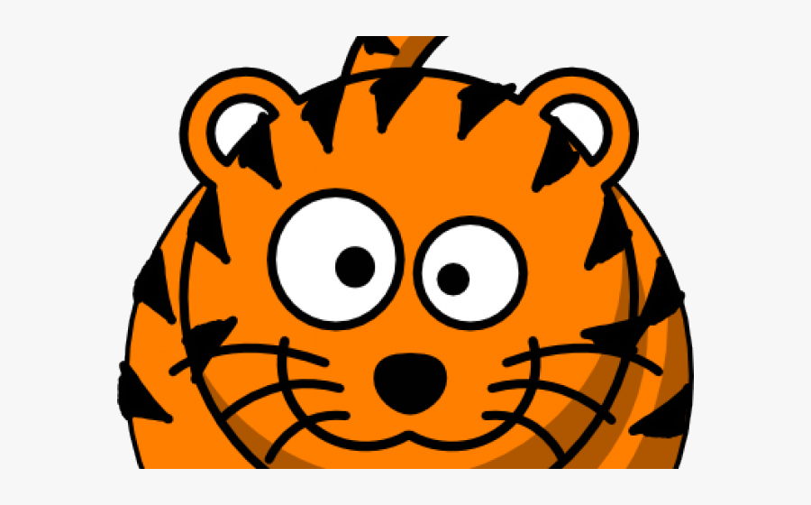Puma Clipart Cartoon Baby - Cartoon Tiger Face Drawing, Transparent Clipart