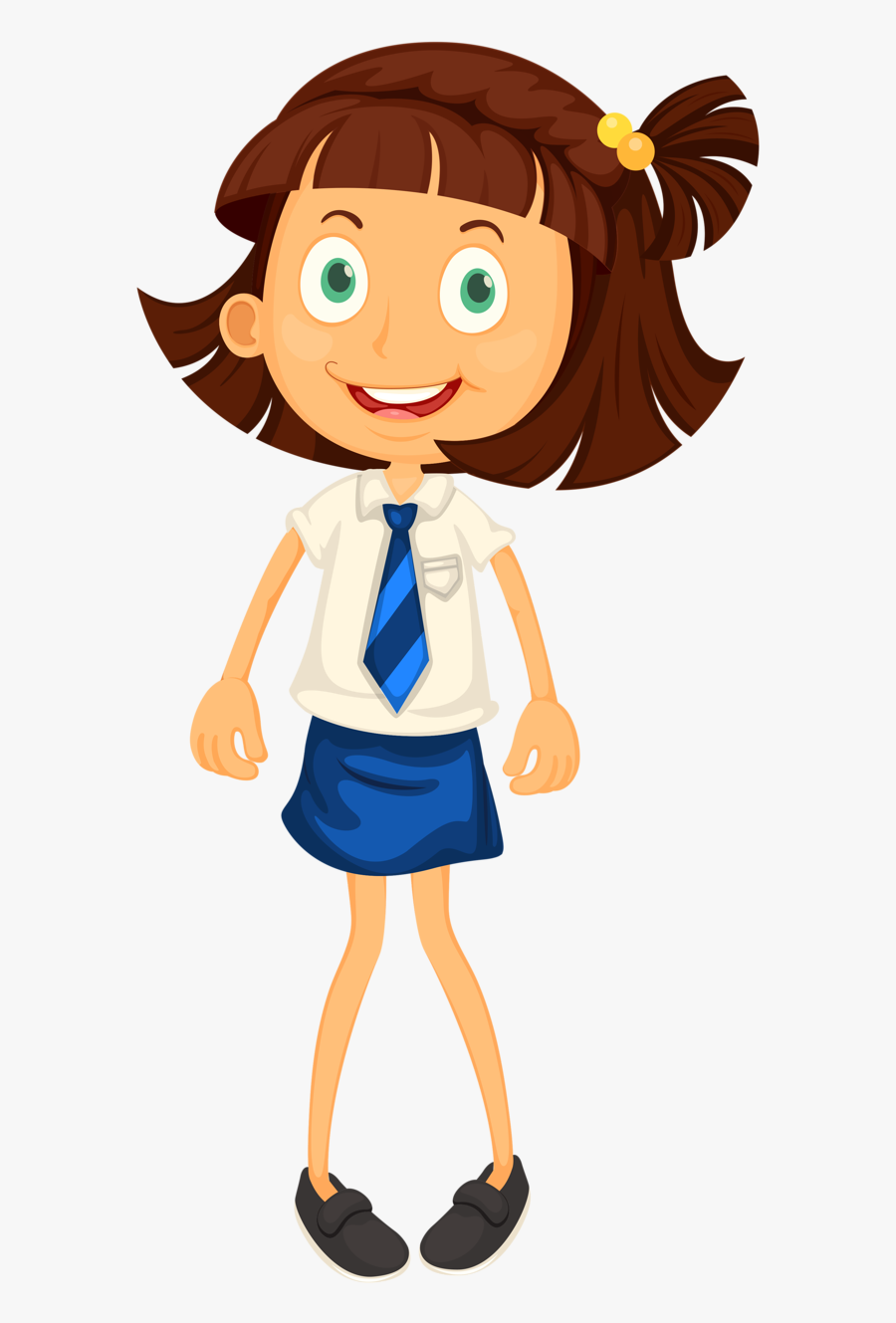 Transparent Back To School Clipart Png - Happy Face Of A Girl Clipart, Transparent Clipart