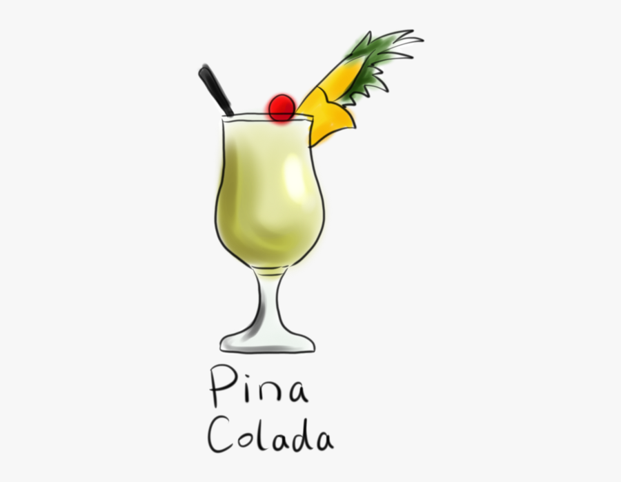 Cocktails Clipart Pina Colada Glass - Logo De Piña Colada Hd Png, Transparent Clipart