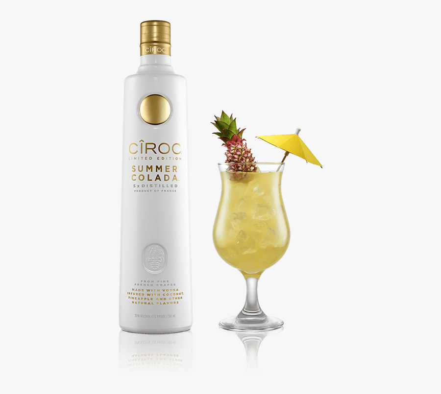 Ciroc Summer Colada Cocktails, Transparent Clipart