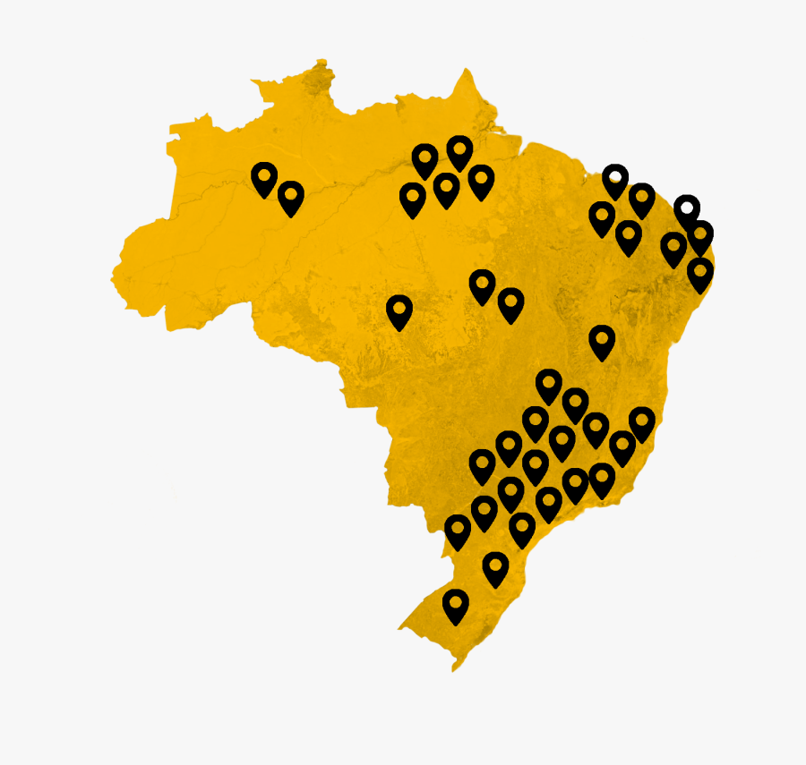 Transparent Luto Png - Printable Map Of Brazil With Cities, Transparent Clipart