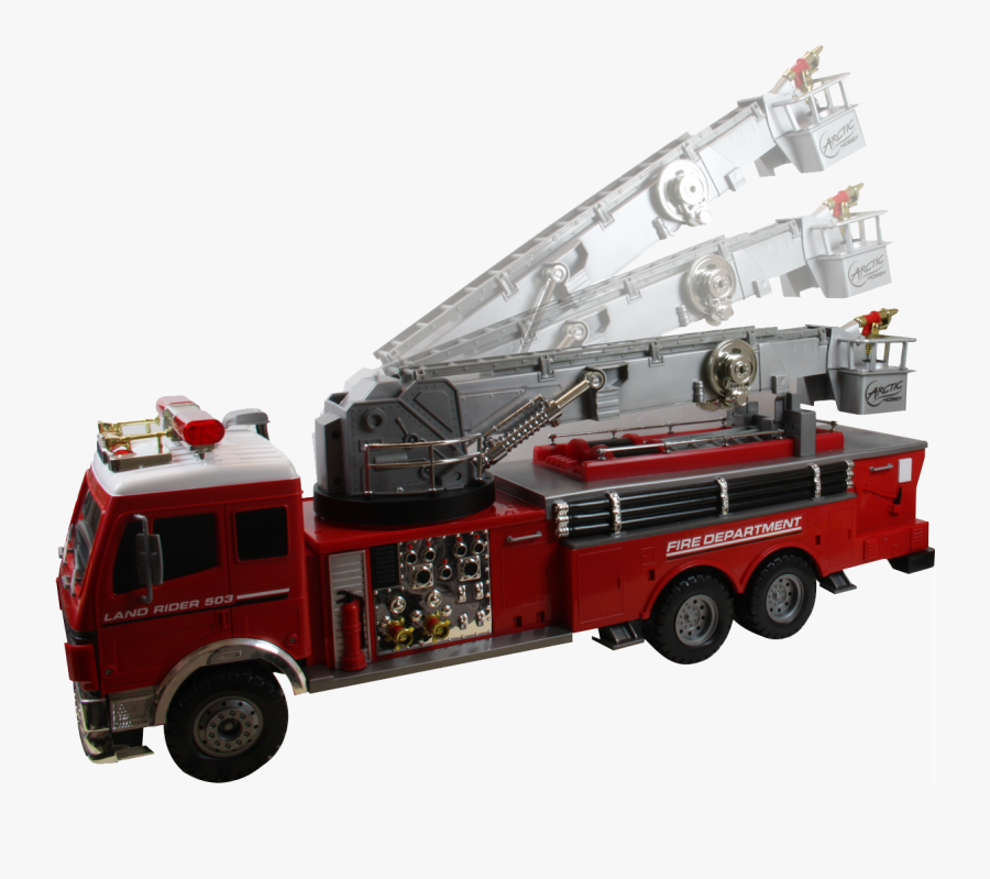 Fire Engine Radio-controlled Car Fire Department Radio - Camion De Pompier Jouet, Transparent Clipart