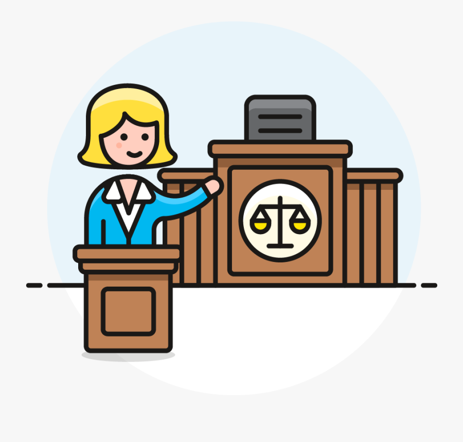 Icon Image Creator Pushsafer - Lawyer In Court Clipart, Transparent Clipart