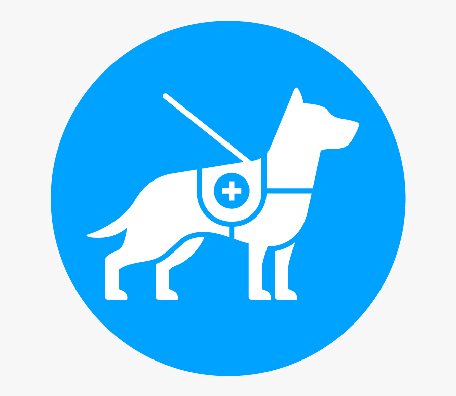 Web Icon Blue Clipart , Png Download - Service Dog Icon, Transparent Clipart