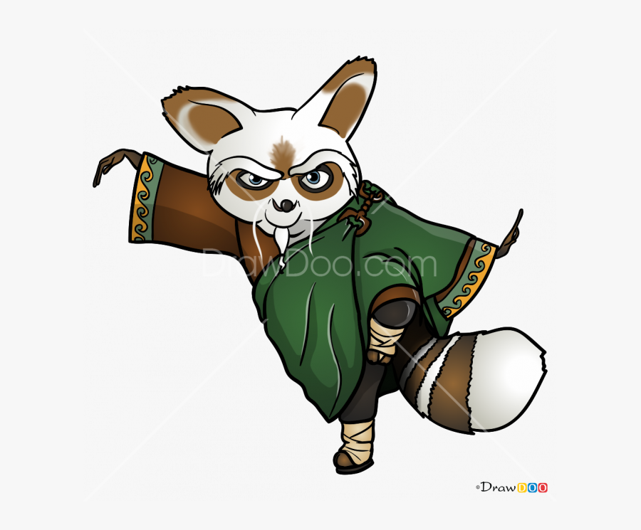Clip Art How To Draw Master - Kung Fu Panda All Master, Transparent Clipart