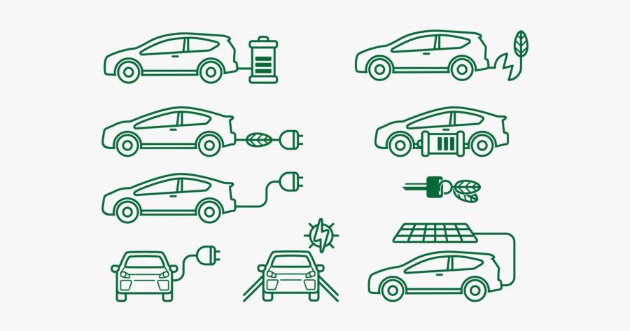 Prius Icons Vector Electric - Electric Car Icon Vector, Transparent Clipart