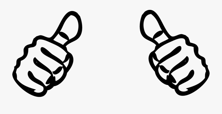 Thumbs Pointing At Self, Transparent Clipart