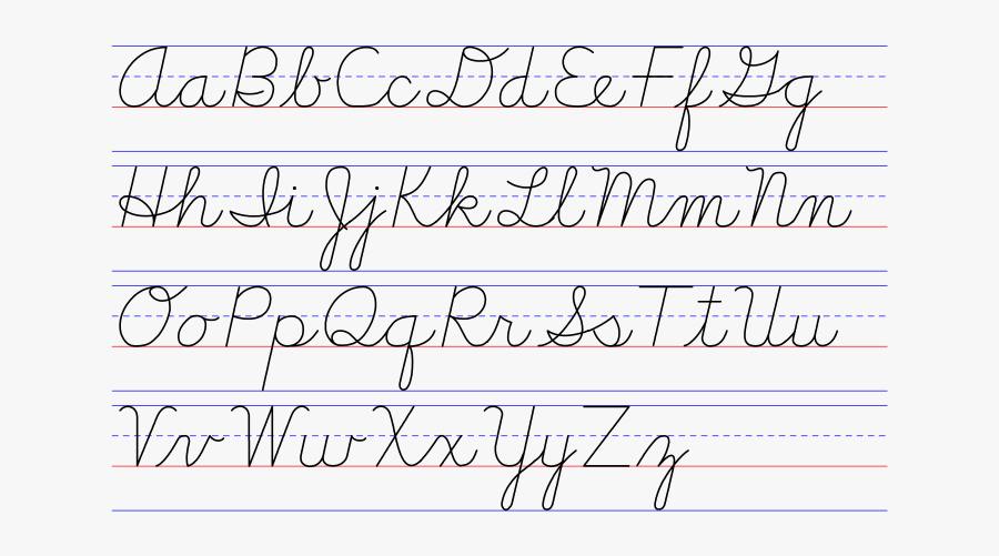 Clip Art Examples Of Handwriting Styles - Cursive We , Free Transparent ...