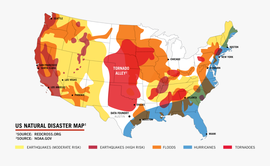 When Disaster Strikes - Us Natural Disaster Map 2017, Transparent Clipart