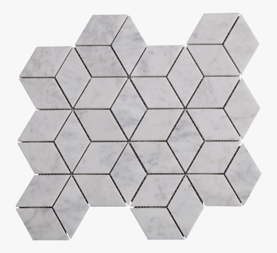 Centurymosaic Rhombus Marble Mosaic Tile - Marble Rhombus Tile, Transparent Clipart