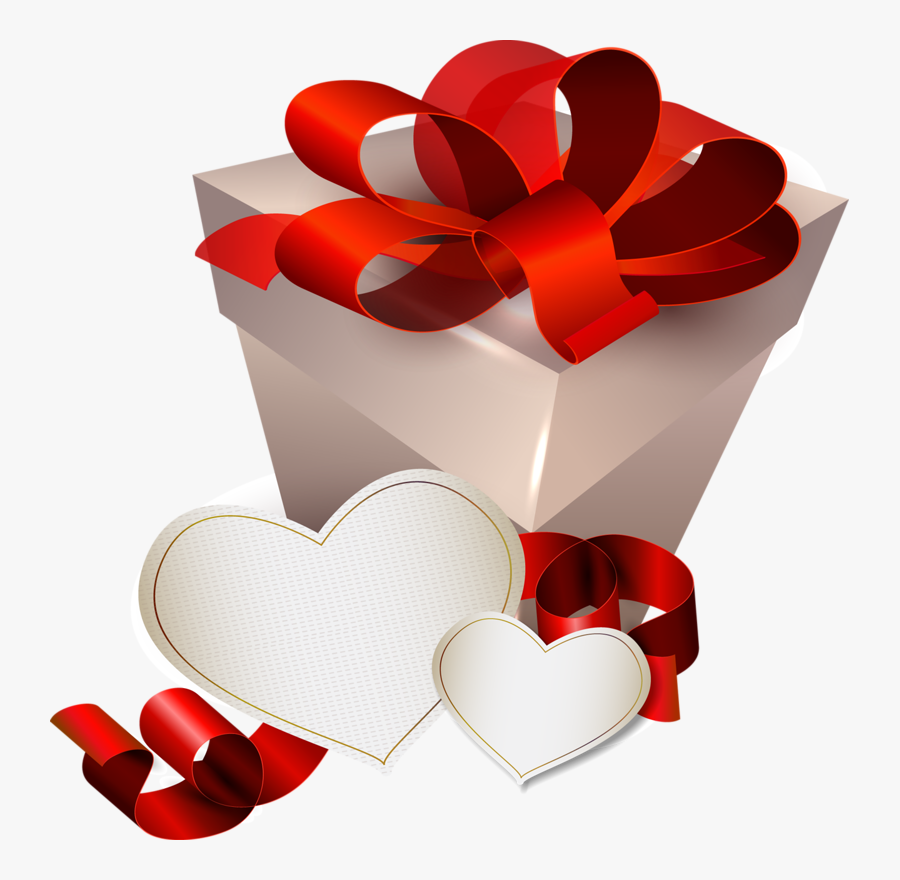 Valentines Day Clipart, Happy Valentines Day, Text - Love Gift Box Png, Transparent Clipart